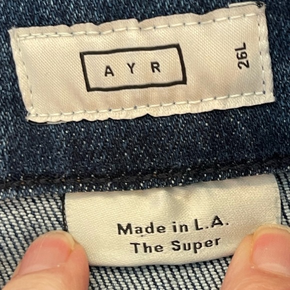 AYR High Waist Straight Leg Jean | Style The Super | Size 26L - Picture 6 of 14